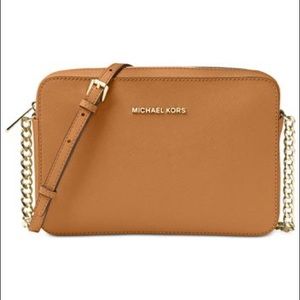 Michael Kors Ginny Leather Crossbody Bag